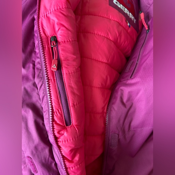 GERRY Winter Coat Women Ski Quilted Insulated Pink/ Burgundy Size XL Zip Up - Picture 7 of 16